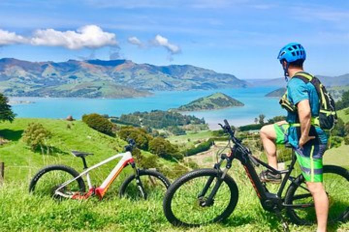 Guided Electric Mountain Bike & Sea Kayak Tour in Akaroa image