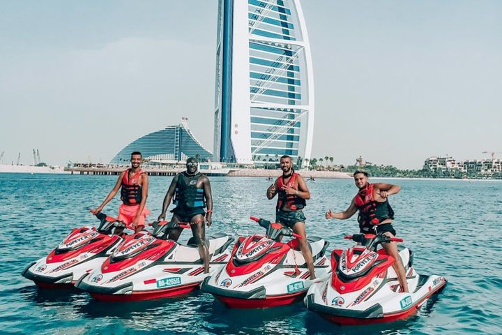 30 Mins Jet Ski Tour Burj al Arab and Burj Khalifa, Dowtown Dubai image