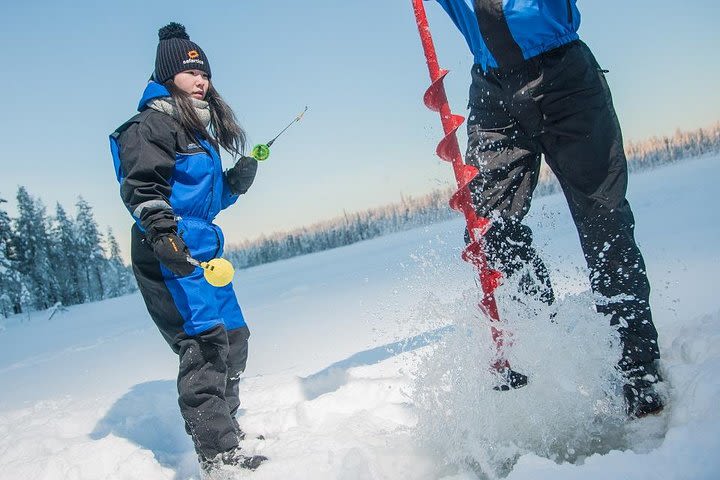 Ice Fishing -By car image