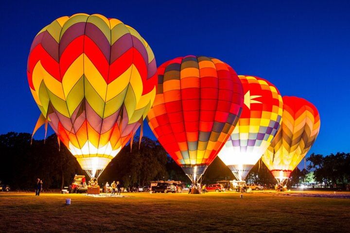 Private Views Of Dubai Beautiful Desert By Hot Air Balloon From Dubai image