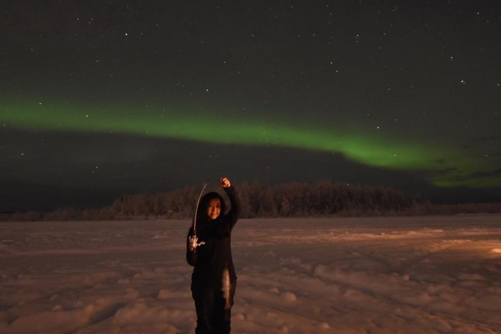 Aurora Borealis Viewing and Ice Fishing Adventure image