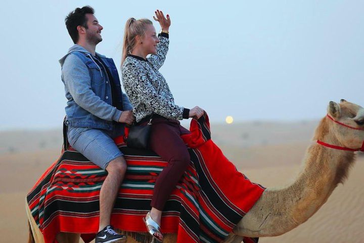 Private Tour With Camel Ride During The Sunset With Barbecue Dinner image