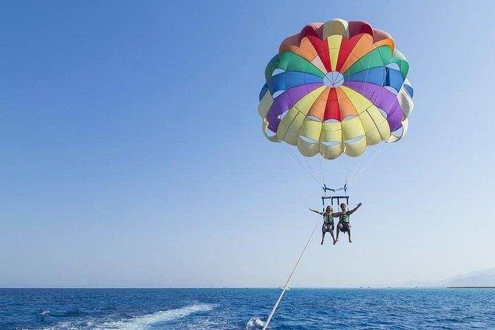 Parasailing Adventure Flying in the Sky With Private Transportation- Hurghada image