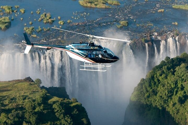 Helicopter tour over the Victoria falls image