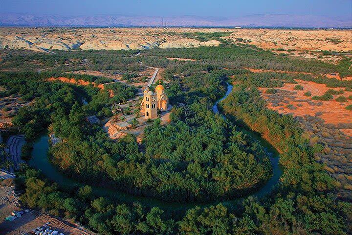 Bethany Baptism Jordan River Site Visit from Dead Sea image