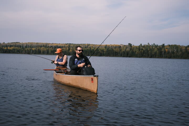 Canoe Fishing Wilderness Lakes image