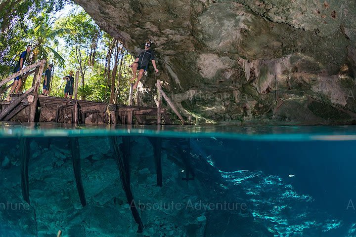 Dos Ojos Cenote private snorkeling tour from Cancun hotel zone image