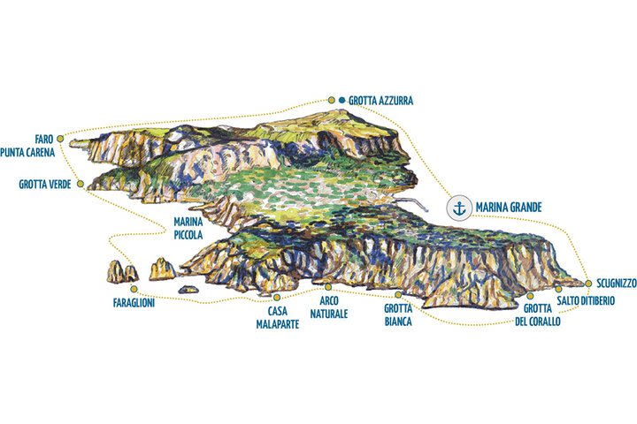 Island Tour with stop by Blue Grotto (Yellow Line) image