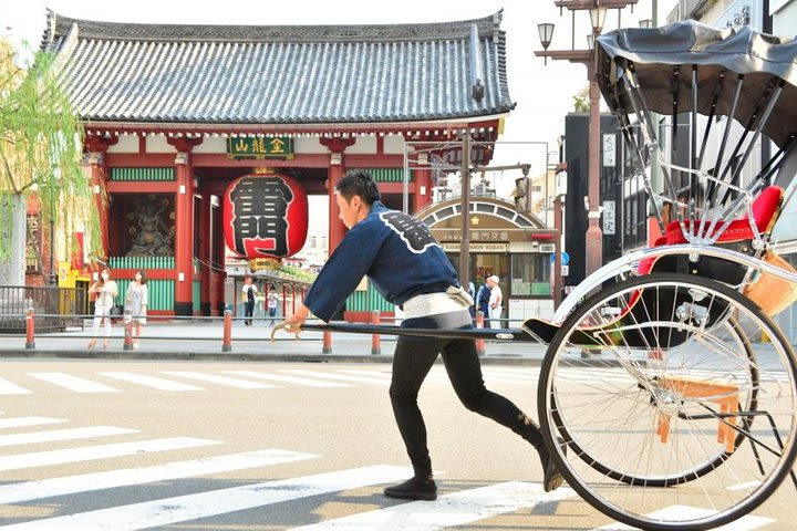 Rickshaw Tour of Asakusa with Geisha Experience Dinner image