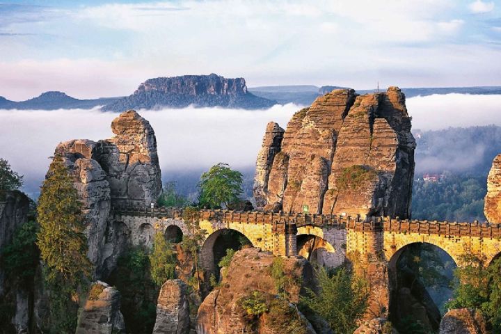 Prague: Bastei Bridge Tour with Boat Ride and Lunch image