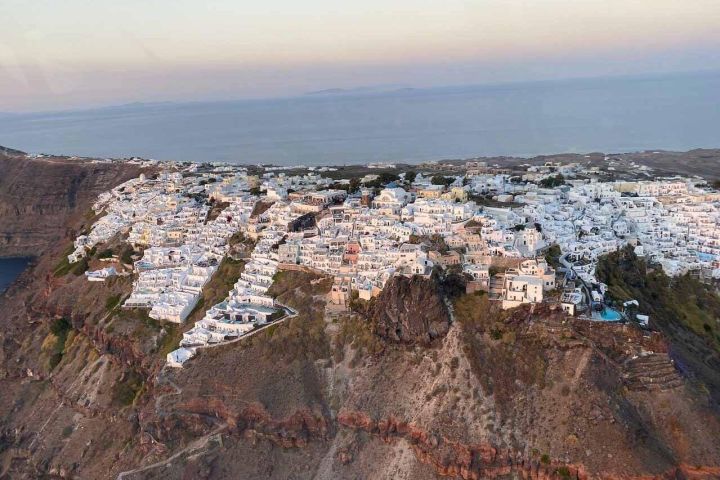 Santorini to Athens Private Helicopter Transfer image