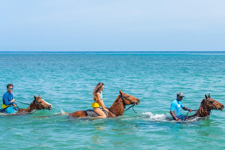 Dunn's River Falls Climb plus Ziplines, ATV, Horse Ride & Swim from Ocho Rios image