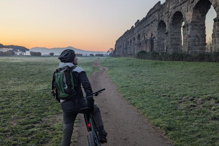 Chase the sunrise cycling on the Appia Antica image
