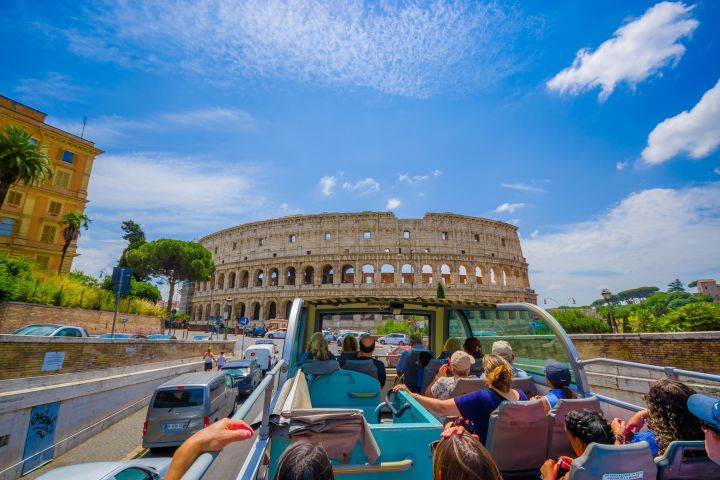 Rome Hop-On-Hop-Off Bus with Colosseum & Vatican Tours image