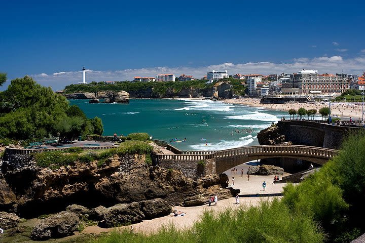 French Basque Coast And Biarritz From San Sebastian  image