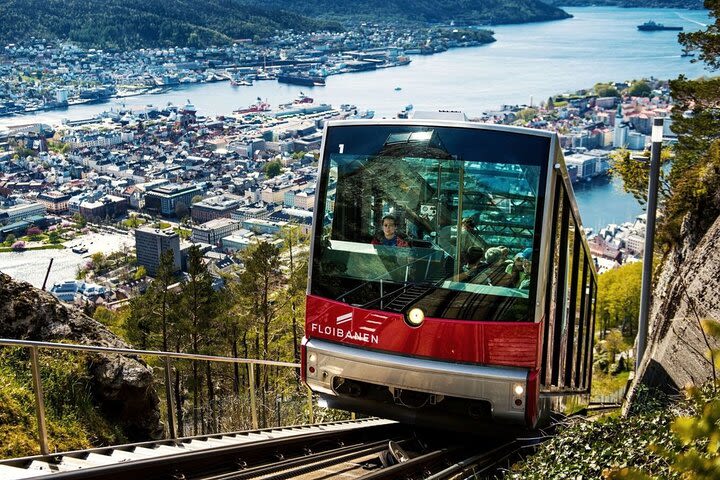 3 in 1 Guided Tour - Bergen Fjord Cruise, City sightseeing & Mt Fløien Funicular image