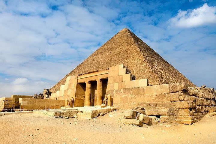 Full Guided Day Tour Giza Pyramids Saqqara Memphis City And Dahshur Pyramids image