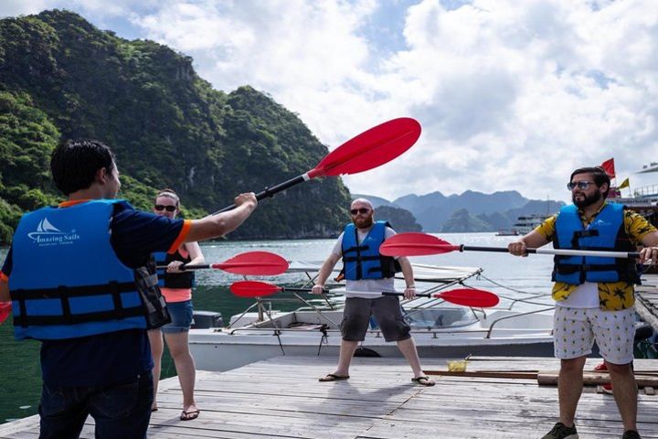 Halong Day Tour Full Day: Cruise, Kayak, Cave, Lunch... EXPRESSWAY TRANSFER image