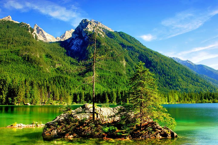 Eagle's Nest, Berchtesgaden and Ramsau with famous church and lake image