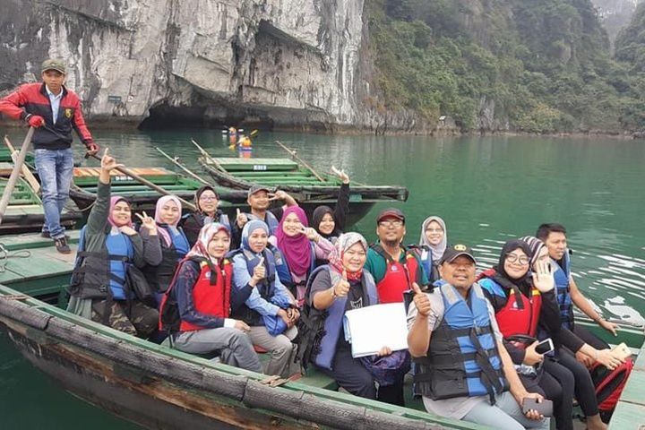 Best Halal Tour in Halong Bay With Transfer From Hanoi & Kayak & Halal Lunch image