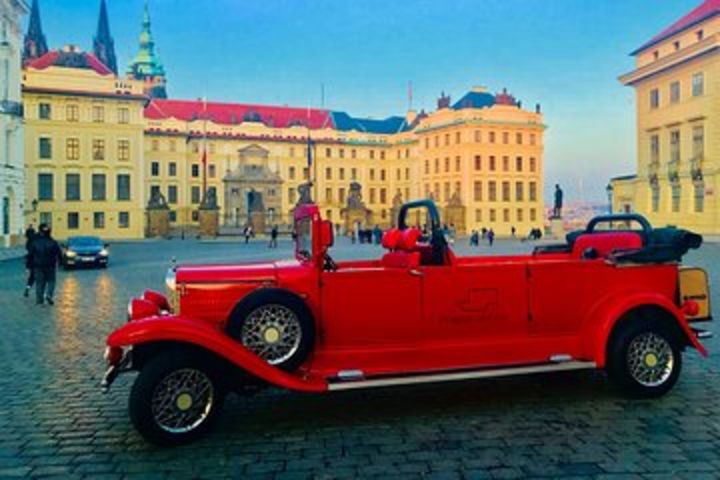 Kutná Hora Medieval Town in Vintage Cabrio car image