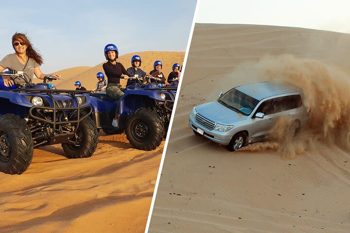 4in1 Package Dubai Half-Day Desert Safari Adventure Tour with ATV Quad Biking image