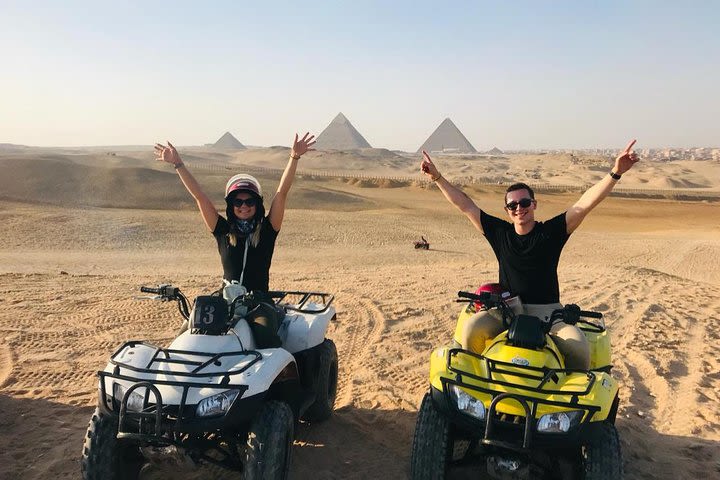 A private ATV Around Pyramids at sunset,Sound and Light Show&with dinner image