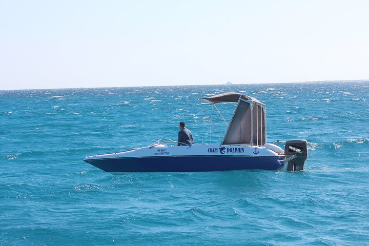 Four Hours Speed Boat to Abo Munkar Island & Water Sport Semi Private- Hurghada image