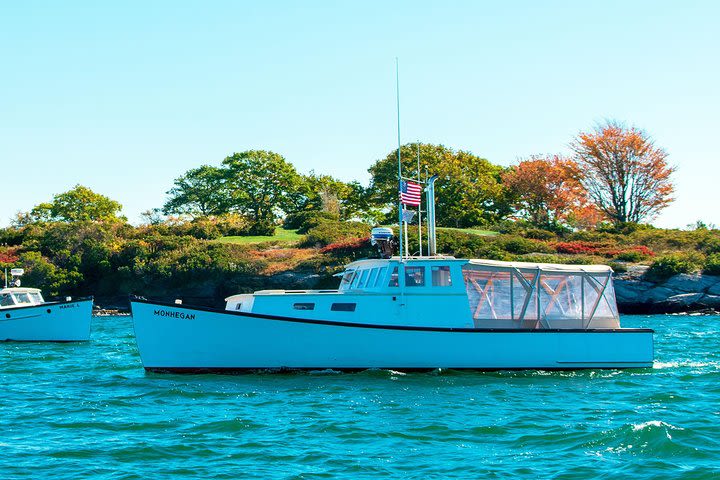 Private Sunset Charter on a Vintage Lobster Boat image