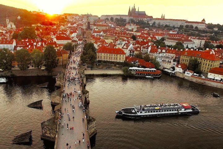 Prague Evening Cruise with Buffet-Style Dinner and Music image