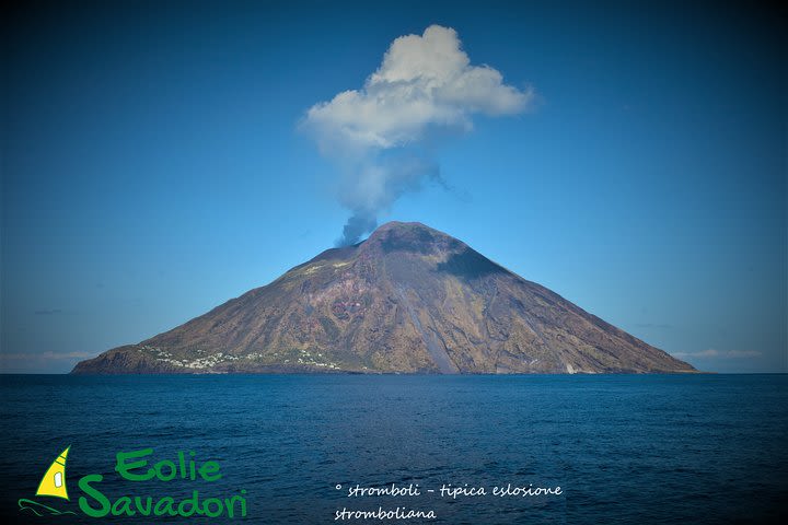 Lipari Stromboli volcano image