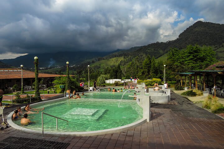 Snowy Ruiz + Hot Springs from Pereira image