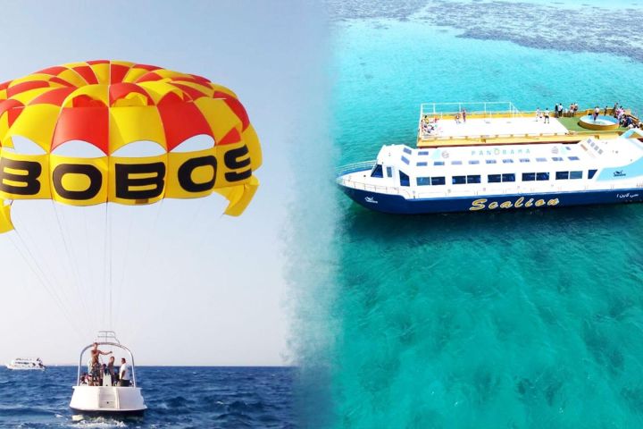 Semi-Submarine Snorkeling & Parasailing in Hurghada image