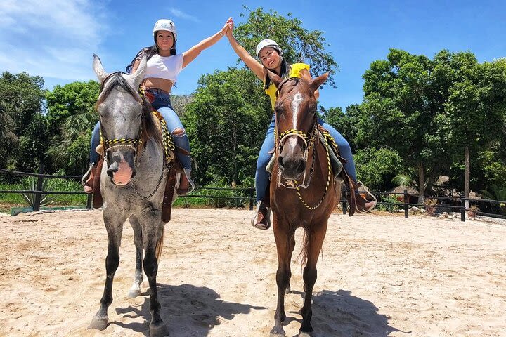 Horseback Riding and Cenote Swim from Cancun or Playa del Carmen image