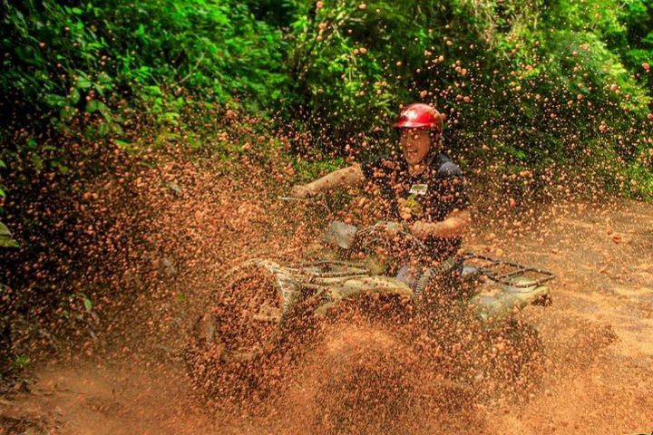 Adrenaline tour from Cancun driving a Atv experience Ziplines and a real Cenote  image