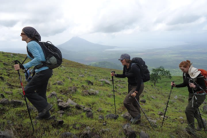 El Hoyo Volcano Hike with two craters, one fumarole and great panoramic views image