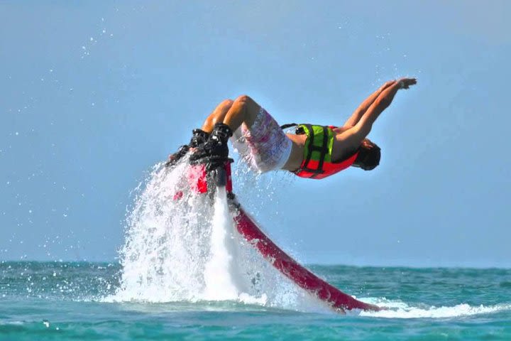 Flyboard in the caribbean waters of Cancun image