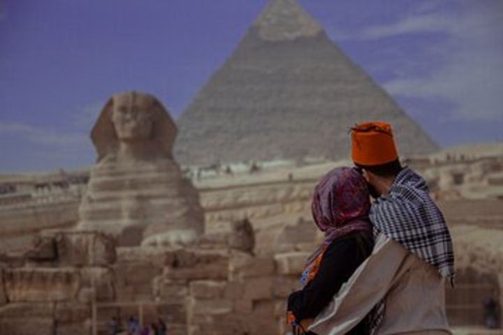 Cairo Layover Tours to Giza Pyramids Egyptian Museum & Bazaar image