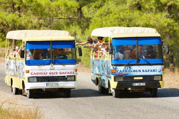 Side Cabrio Bus Tour with Green Lake and Manavgat Waterfall image