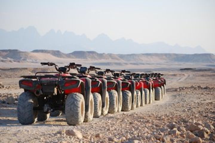 El Gouna Sunset Safari tour by Quad bike, Through The Dry Canyon, and Sand Dunes image