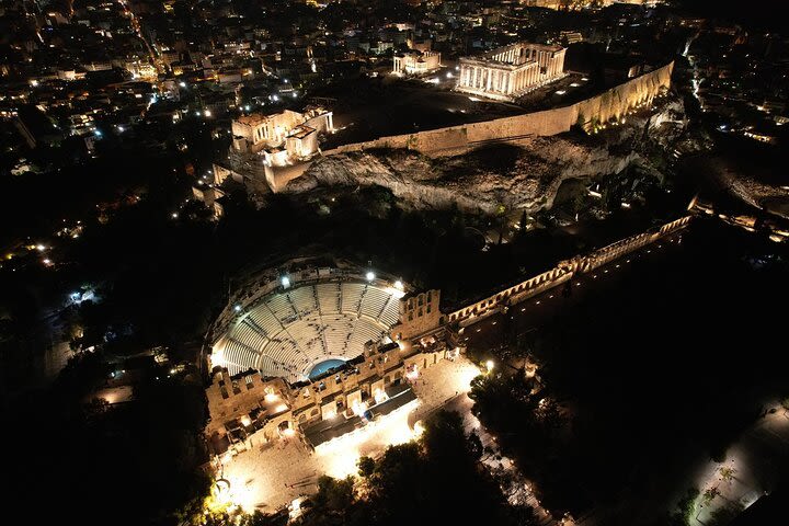 Athens at Night Small-Group Walking Tour with Dinner image