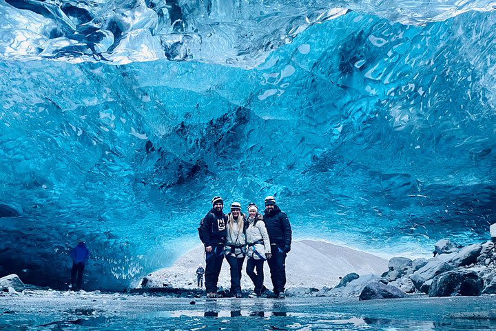 Natural Crystal Blue Ice Cave Tour of Vatnajökull Glacier image