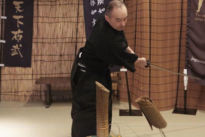 Samurai Sword Experience Tameshigiri at Samurai and Ninja Museum Kyoto image