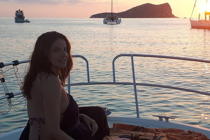 Cala Bassa & Cala Compte in Catamaran, sunset closing!! image