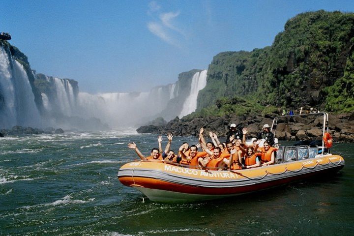 Iguassu Falls Combo Tour: Off-Road Jungle Drive, Hike and Waterfall Boat Ride image