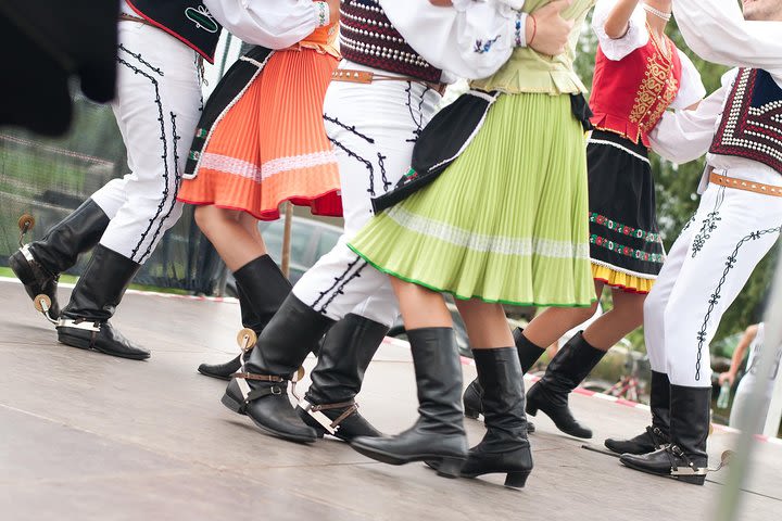 Traditional Czech Folklore Show,Meal and Private Prague Tour image