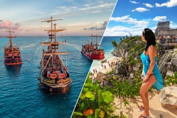 Combo Capitan Hook chicken dinner + Tulum Coba Cenote tour image