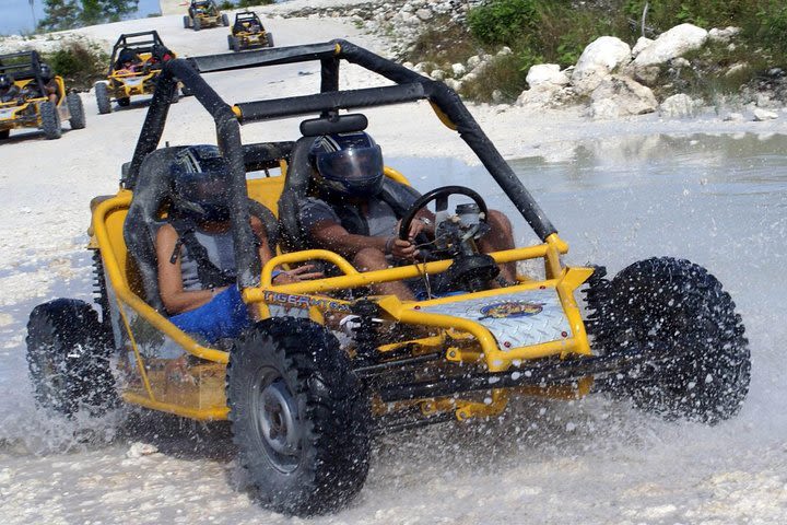 Punta Cana Buggy Adventure to Macao Beach with Cave Swim image