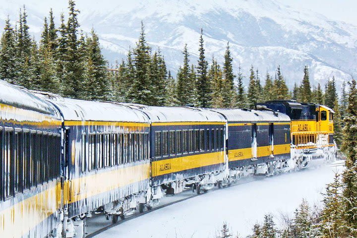 Alaska Railroad Aurora Winter Anchorage to Fairbanks One Way image