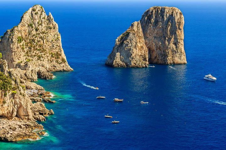 Capri and Blue Grotto, Sorrento and Pompeii Private Tour from Naples image